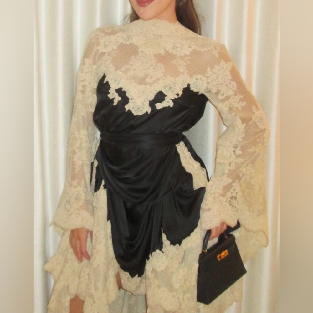 Hypnotic Satin Drape Dress Black size 0 Zimmermann - Picture 4 of 8